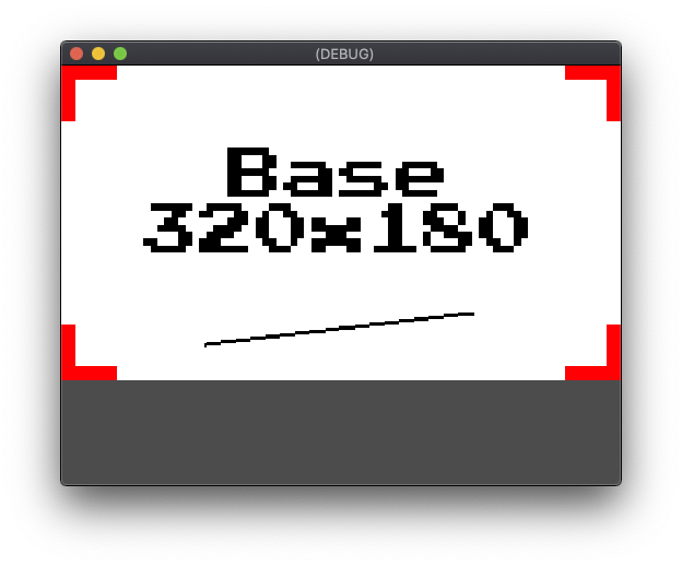 “Stretch Mode”为“viewport”,“Stretch Aspect”为“keep_width”且显示分辨率为 512x384 时的效果