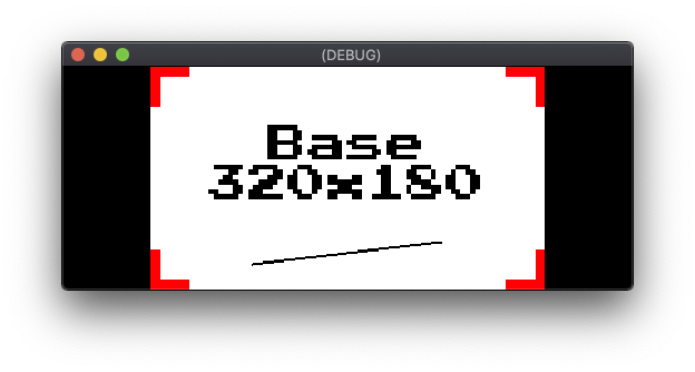 Area visibile in modalità Stretch, mantenimento dell&#39;aspetto estensibile, con risoluzione del display di 512 x 200