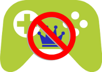 ícone de conquistas em cima do ícone de controle de jogo