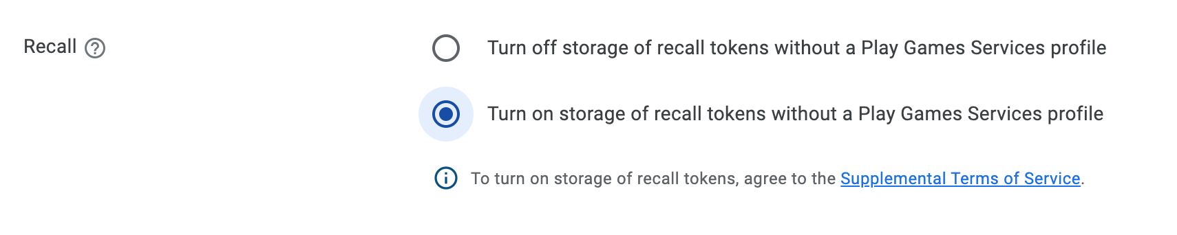 Sélectionnez l&#39;option &quot;Activer
stockage&quot;.