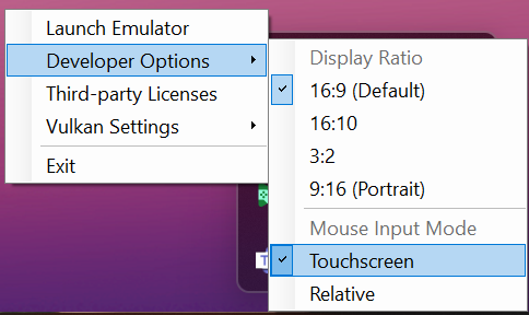 Screenshot mit maximiertem Kontextmenü auf dem Symbol in der Taskleiste von HPE_Dev. Die Menüoption 