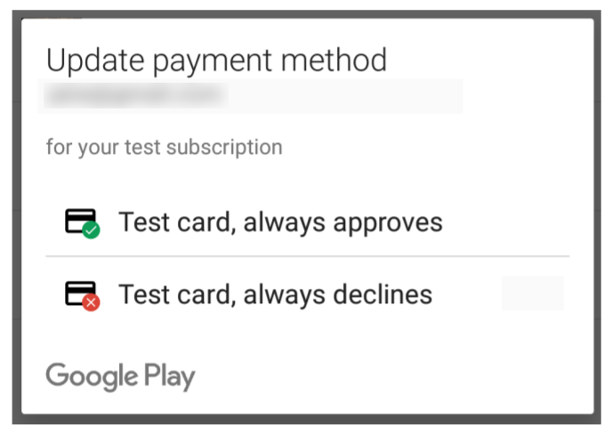 lisans test kullanıcılarının test ödeme yöntemlerine erişimi olmalıdır.