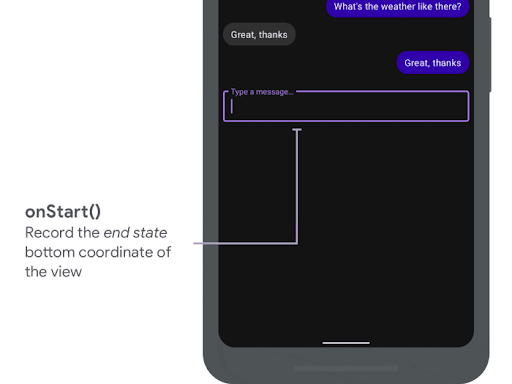 An image showing the end state bottom coordinate of the view