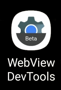 Icona di avvio di WebView DevTools.