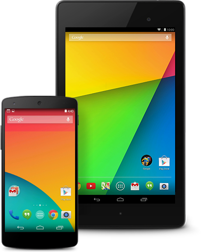 Android 4.4 di ponsel dan tablet