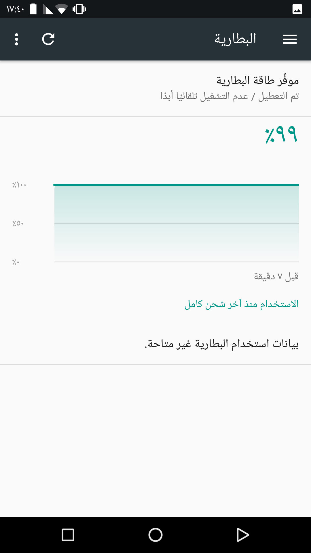 تمت محاذاة منطقة الإشعارات إلى اليمين بالقرب من الزاوية العلوية اليمنى، وأن يكون زر القائمة في شريط التطبيقات أعلى اليسار، وأن يكون المحتوى في الجزء الرئيسي من الشاشة بمحاذاة المحتوى