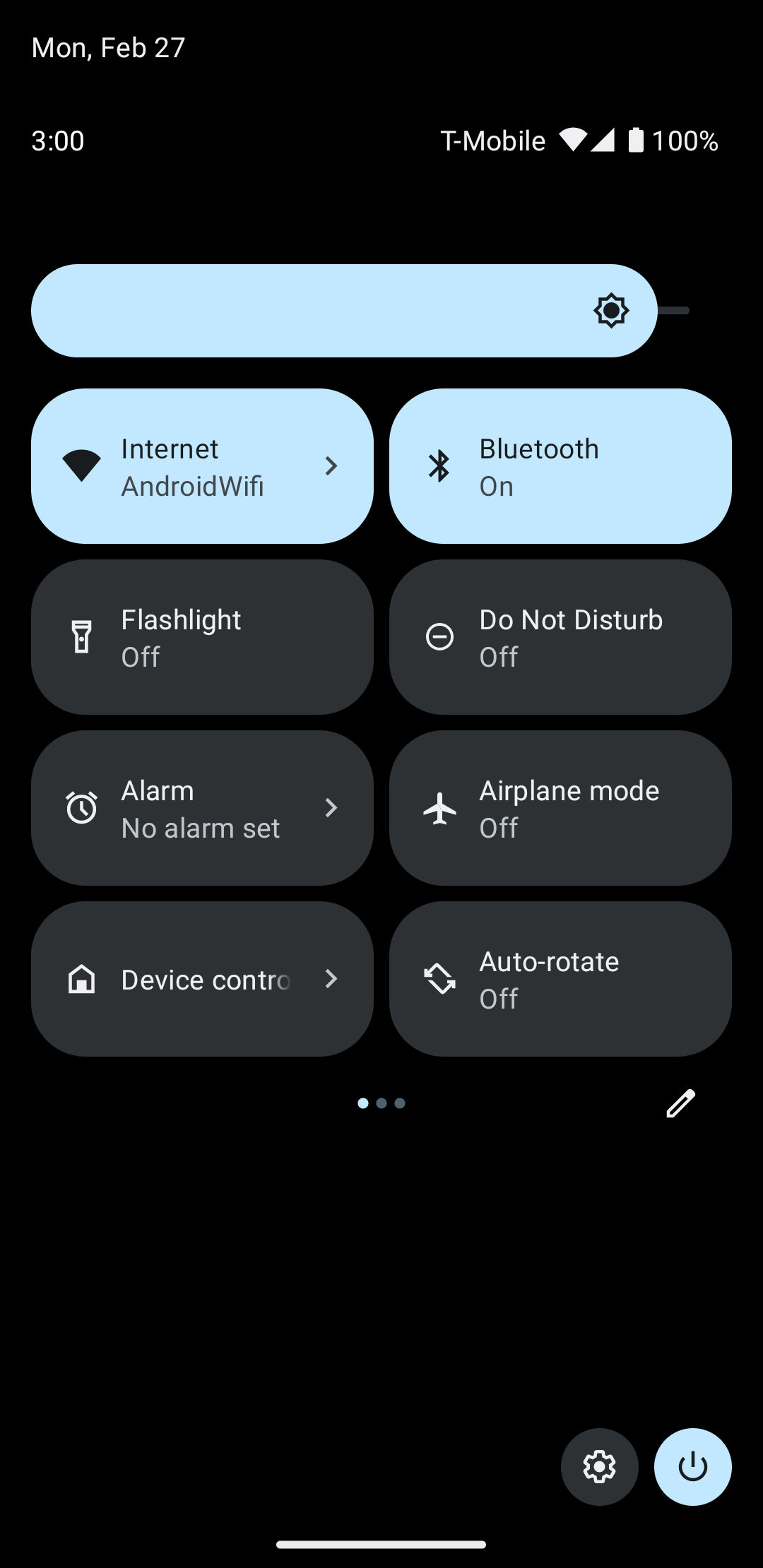 Gambar yang menampilkan UI sistem untuk kontrol perangkat