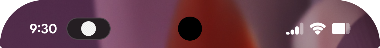 带有图标的状态条状标签