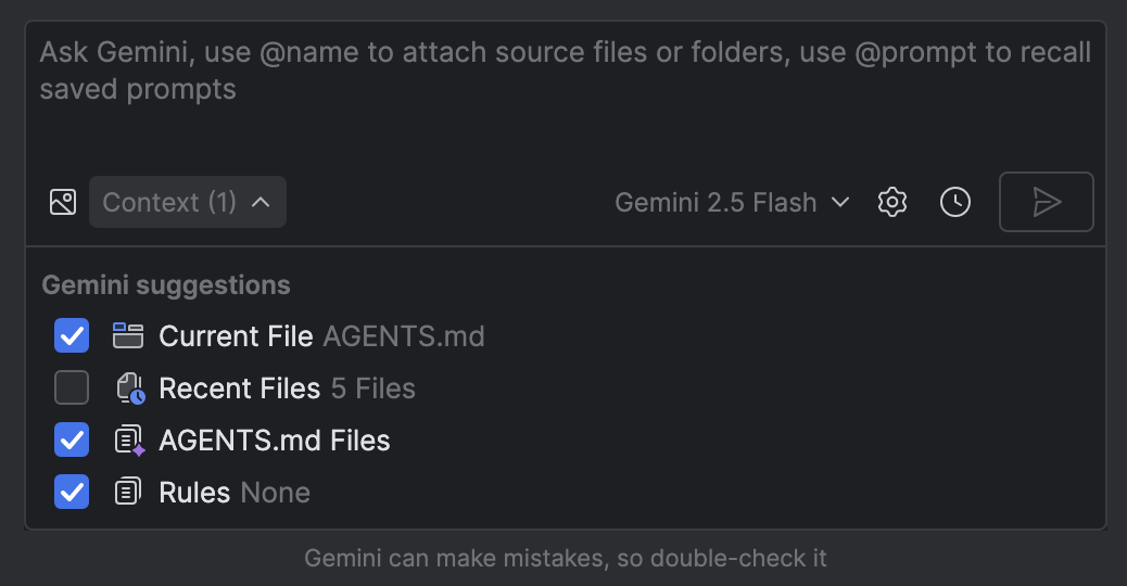 Manage AGENTS.md files as context