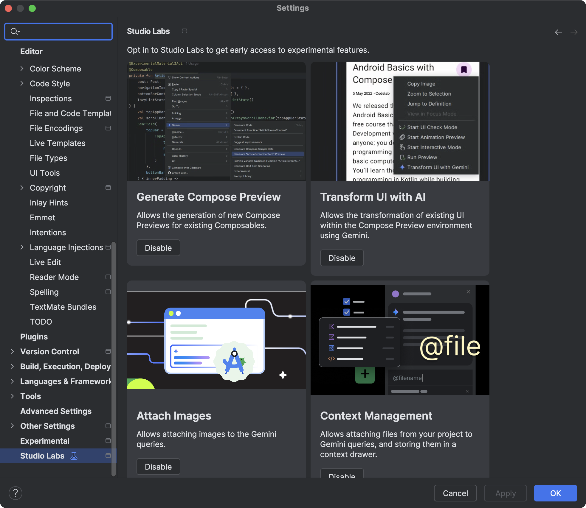 Studio Labs 中的 AI 功能