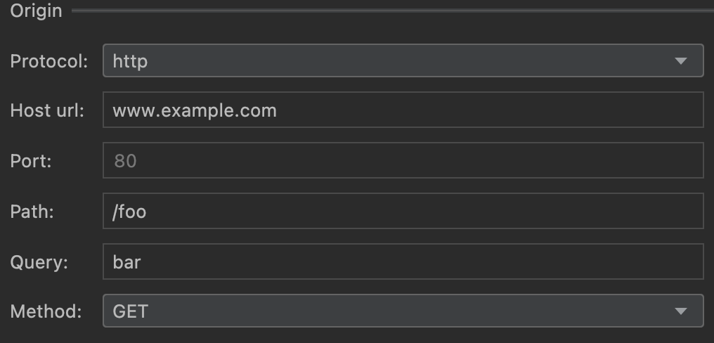 Origin subsection in the Rules section