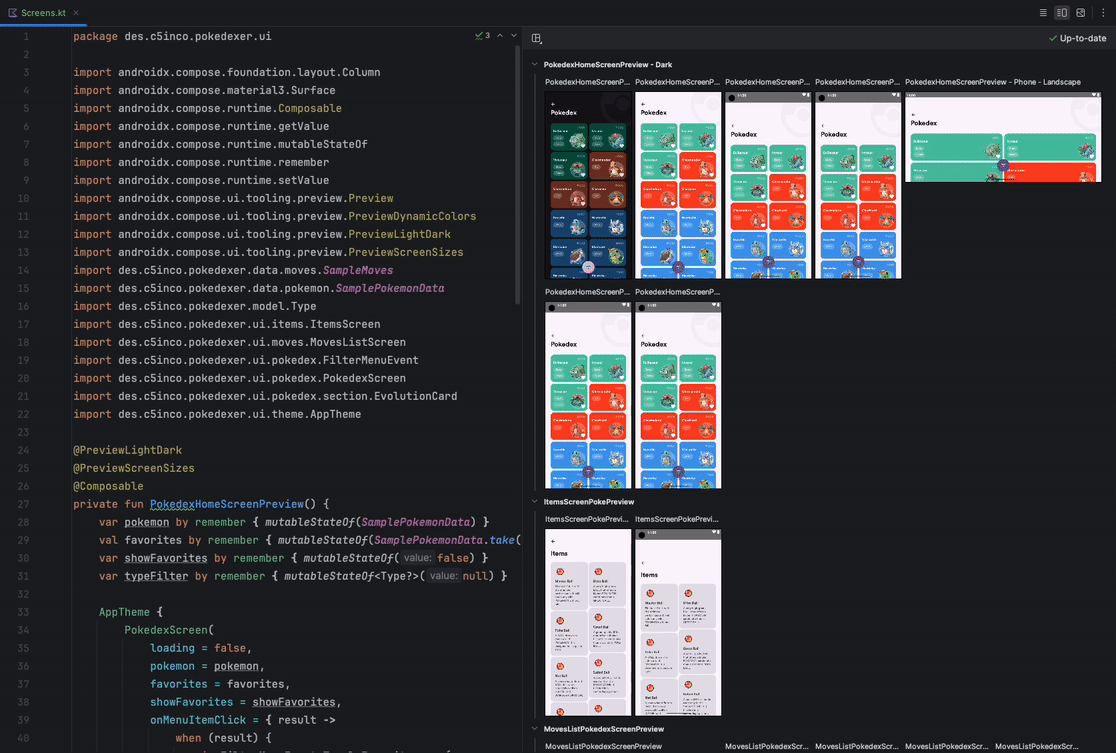 Collapsible groups in Compose Previews