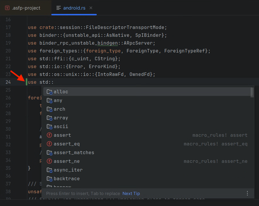 ASfP 中的 Rust 支持