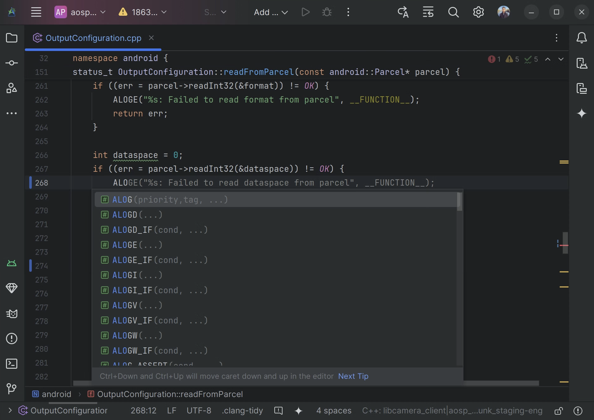 Modifica del codice in ASfP