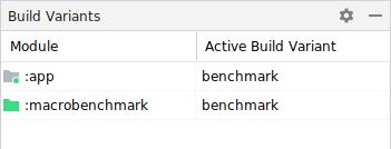 Benchmark-Variante auswählen