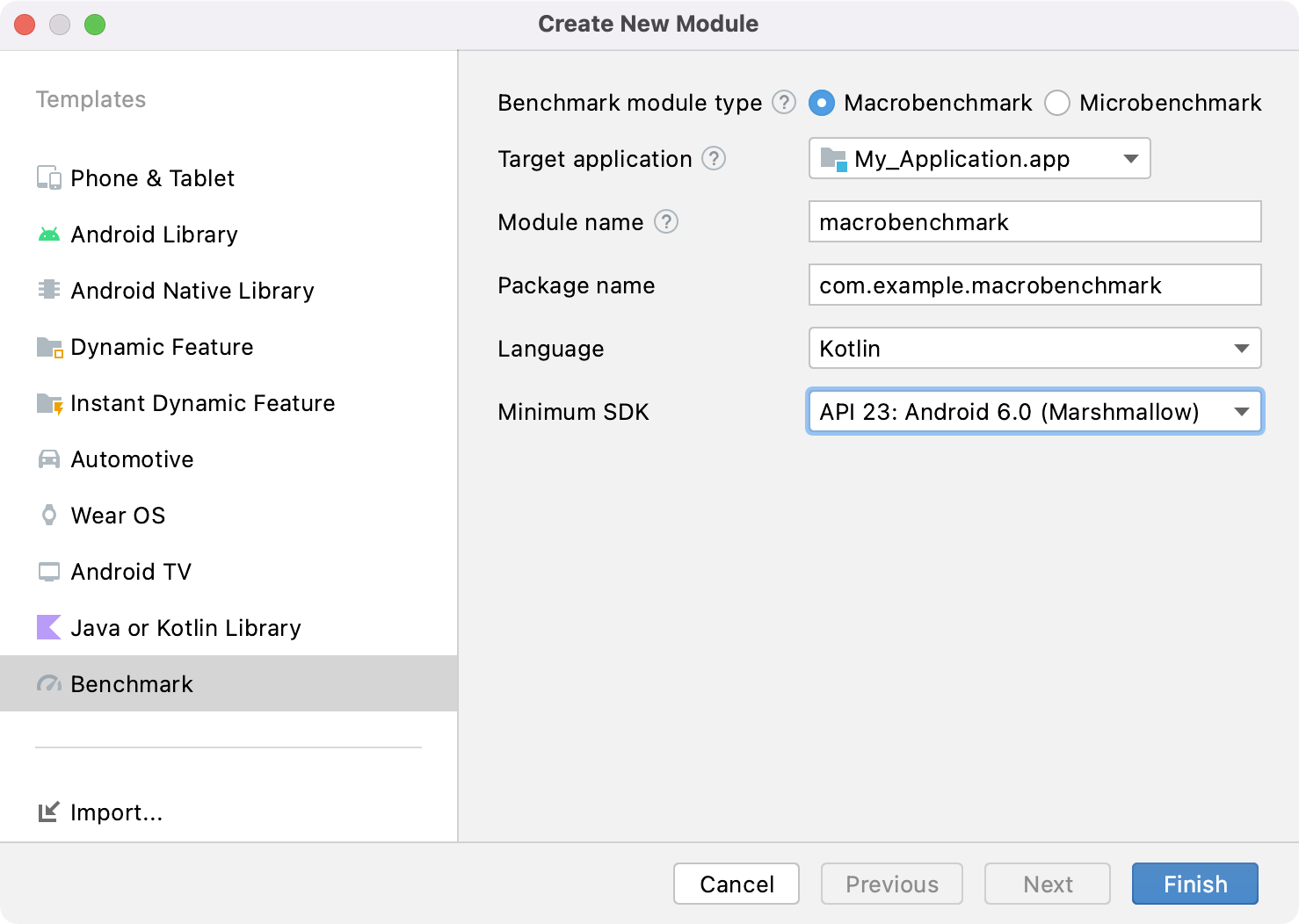 Template Modul Benchmark