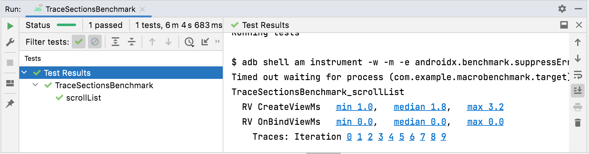 TraceSectionMetric