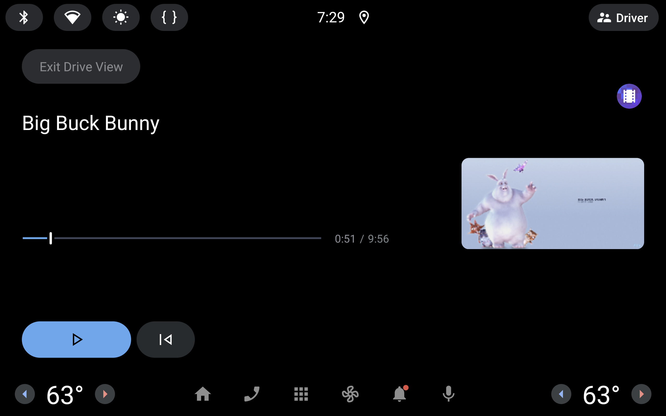 গাড়ি চালানোর সময় অডিও সমর্থন করে এমন একটি অ্যাপের জন্য অপ্টিমাইজ করা প্লেব্যাক নিয়ন্ত্রণগুলি চালান৷