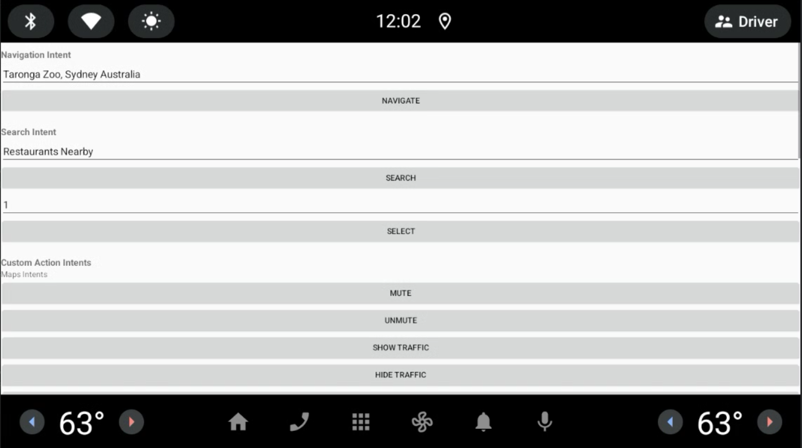 Activité principale de l'application de démonstration