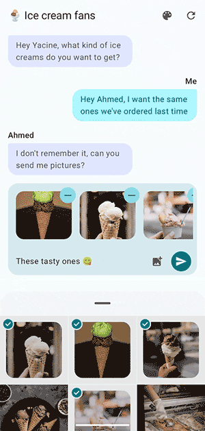 动画:显示连续照片选择器选择过程