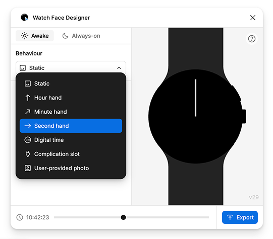 La opción "De segunda mano" se encuentra cerca del medio de la lista.