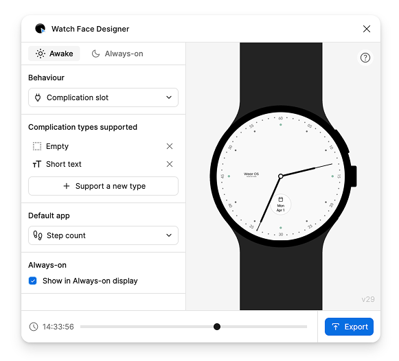 "App predefinita" e "Sempre attivo" vengono visualizzati nell'angolo in basso a sinistra