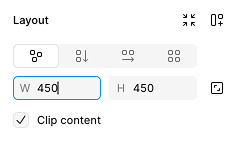 宽度和高度选项会显示在分别标记为 W 和 H 的文本框中