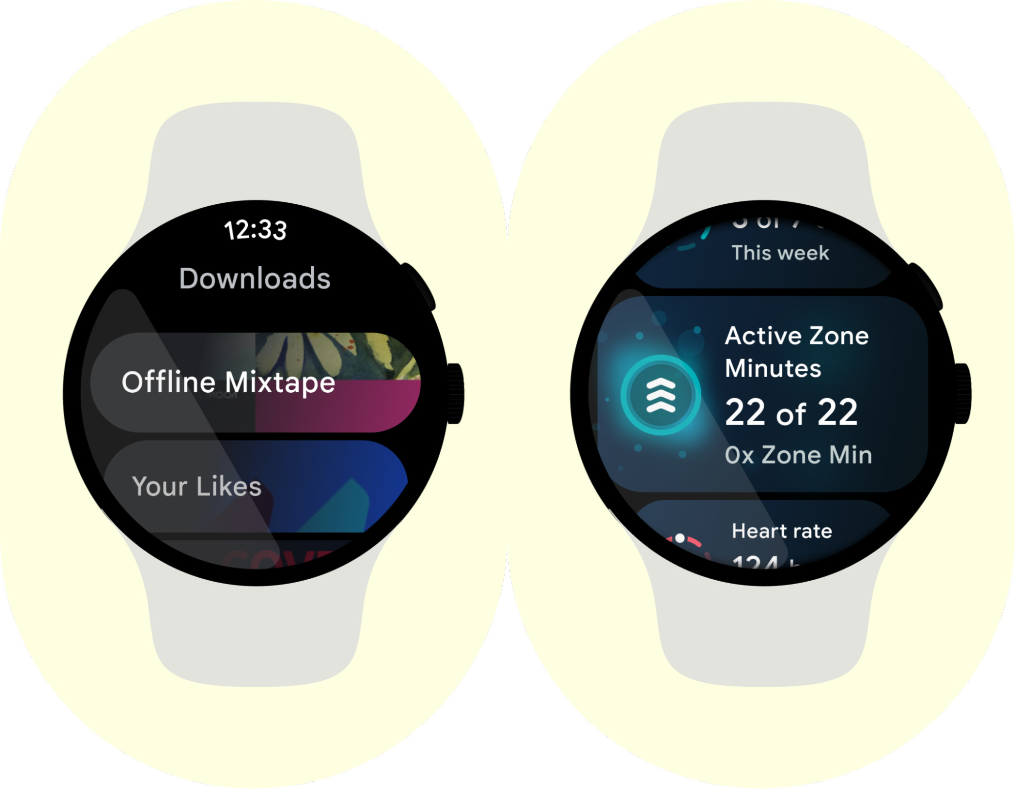 Wear OS music and workout apps that work offline.